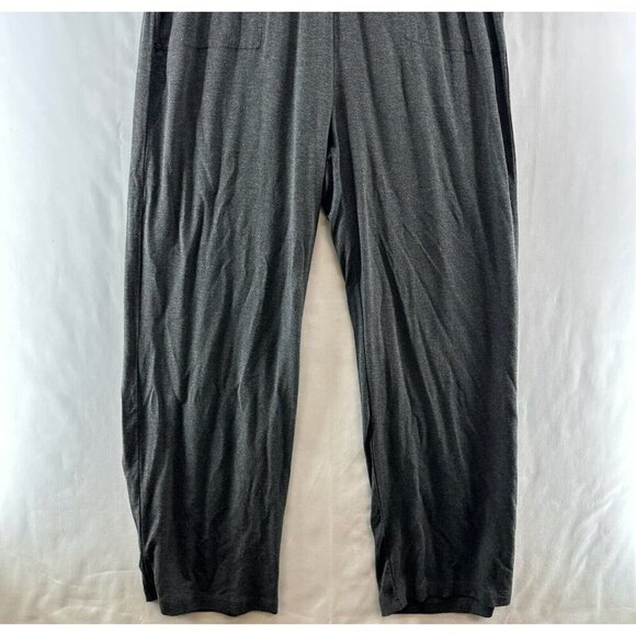 Soft Surroundings Jumpsuit Size L Tamara Cozy Jersey Zip Front Long Sleeve Gray - Picture 4 of 11